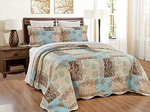 Masterplay Cal King Quilt Set with Pillow Shams
