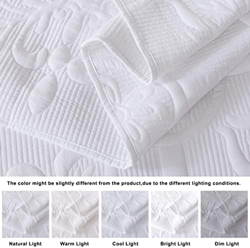 B2EVER Damask Quilt Twin Set with 1 Pillow Sham 1
