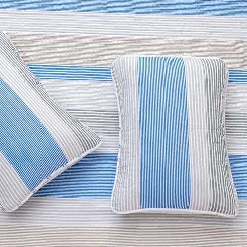 Great Bay Home 2-Piece Twin Reversible Quilt Comforter with 1 Sham