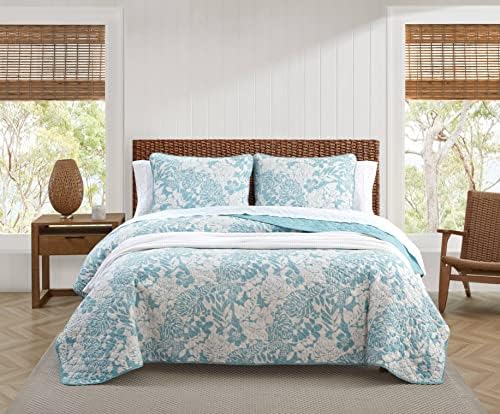 Tommy Bahama Quilt Set - Laguna Beach Aqua FullQueen