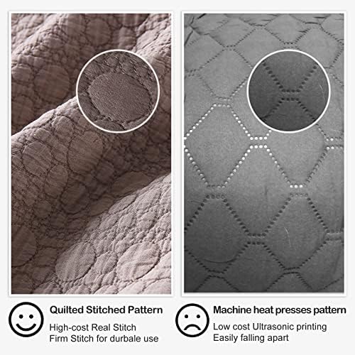 HORIMOTE HOME Quilt Set Twin Size With Cameo Rose Design