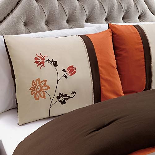 Chezmoi Collection Serene 7-Piece Comforter Set Queen