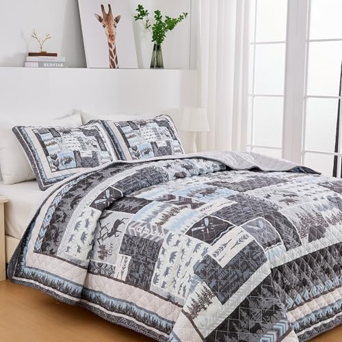 Market Place Rustic Quilt Set Twin Size