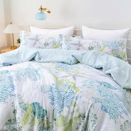 Tritard Coastal Comforter Set King Size 3 Piece