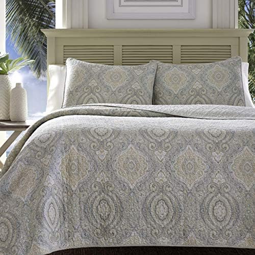 Tommy Bahama Twin Quilt Set Reversible Cotton