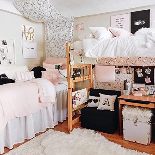 Twin XL Ruffled Silver Bed Skirt - Extra Long 32 Inch Drop
