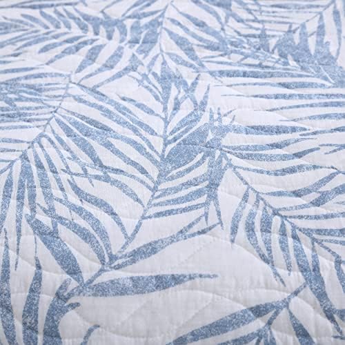 Tommy Bahama Twin Quilt Set in Medium Blue