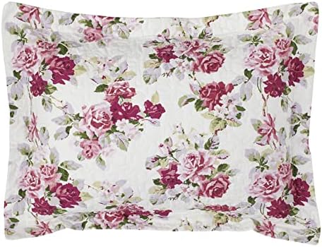 Laura Ashley King Quilt Set with Reversible Design