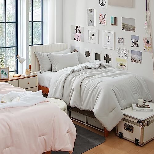 DormCo Cozy College Comforter Set - Twin XL Antarctica Gray