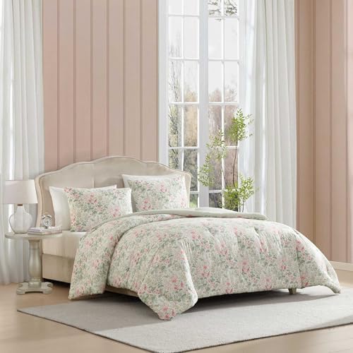 Laura Ashley Twin XL Comforter Set with Sheets and Pillowcase