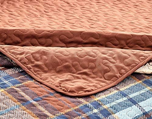 River Fly Fishing Themed Rustic Cabin Bedspreads Twin Set