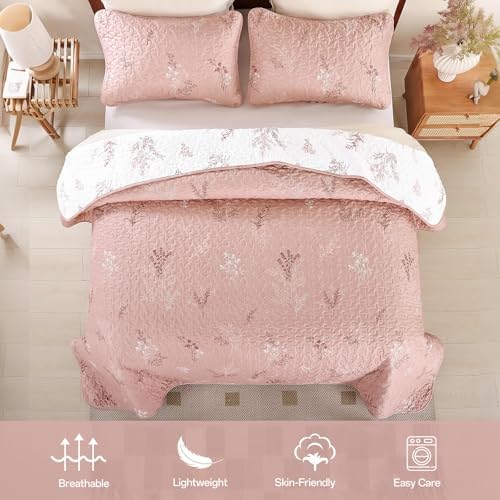 Drucon Reversible Microfiber King Quilt Set