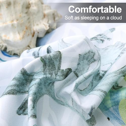 Tritard Coastal Comforter Set King Size 3 Piece