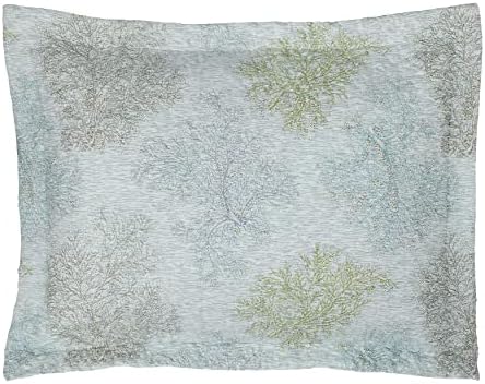 Laura Ashley Twin Quilt Set with Matching Sham Saltwater Blue 100 Cotton
