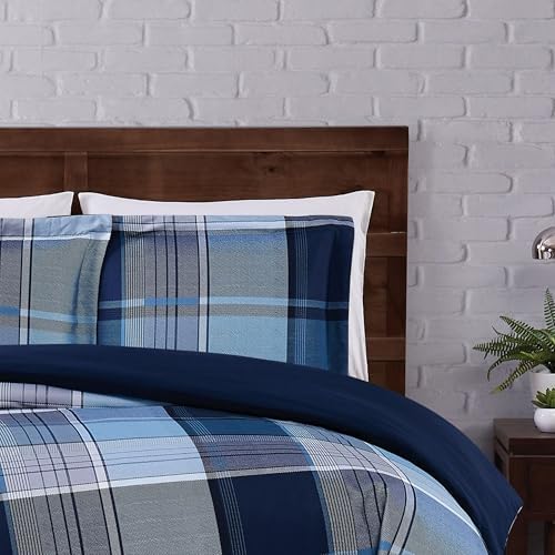 TRULY SOFT Trey Plaid Duvet Cover Set 1