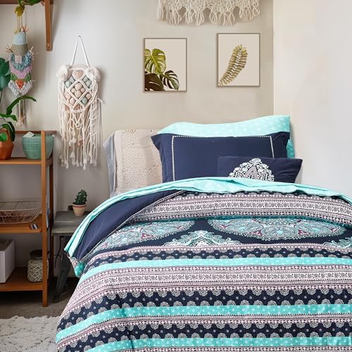 Degrees of Comfort Blue Twin XL Comforter Set with Side Pockets