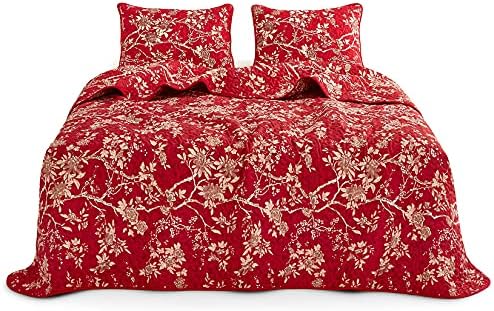 Wake In Cloud Floral Quilt Set Twin 3-Piece 1
