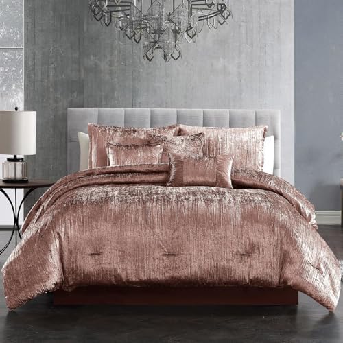 Riverbrook Home Turin Comforter Set King Blush 7 Piece