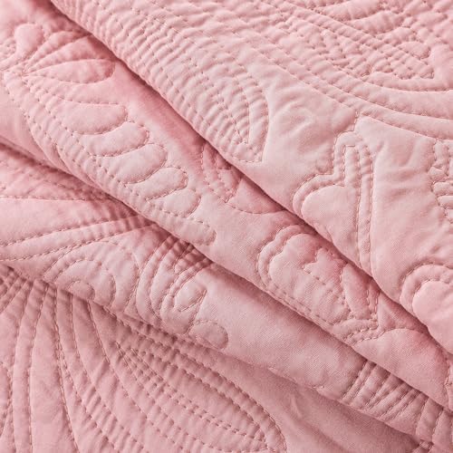 HoneiLife King Quilt Set - 3 Piece Microfiber Bedding Set