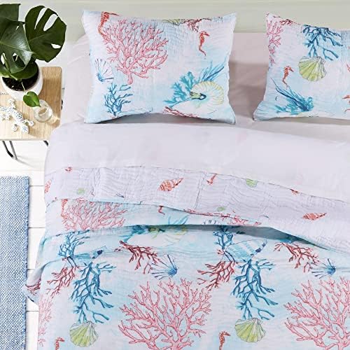 Sarasota Coastal Quilt Set 5-Piece FullQueen