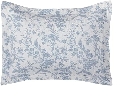 Laura Ashley Twin Quilt Set in Amberley Soft Blue