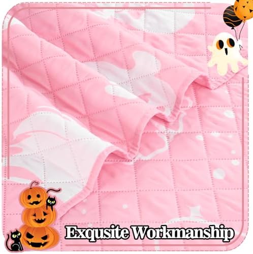 ASPMIZ Halloween Queen Quilt Set with 2 Shams
