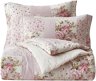 Chezmoi Rosy 3-Piece Queen Comforter Set