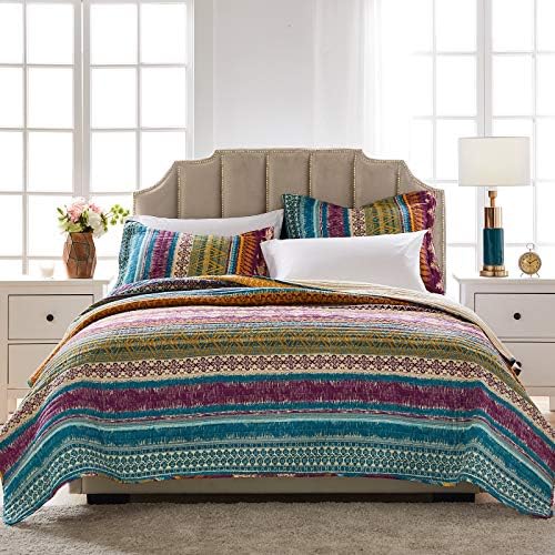 Greenland Home Southwest Cotton Quilt Set Siesta 3-Piece KingCal King 1