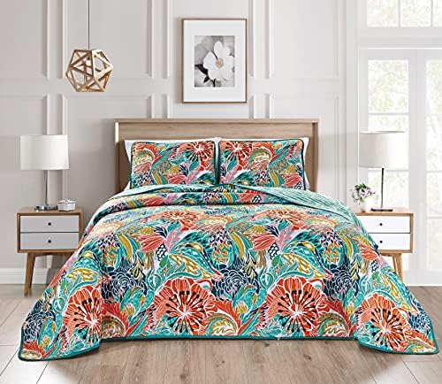 Grand Linen Boho Reversible Quilt Set 3-Piece