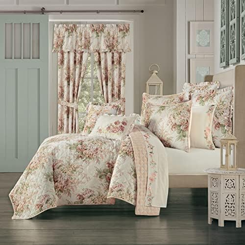 Overstock Royal Court Estelle Quilt Set 2Pc Coral 68X86