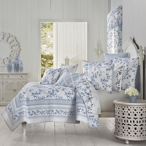 Royal Court Rialto Five Queens Court Twin XL Quilt Set French Blue