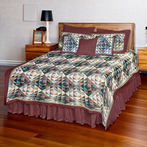 Patch Magic Amazingly Red Super Queen Quilt Set