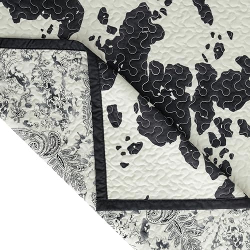 Clara Cow Print Quilt Set 3 Piece King Size