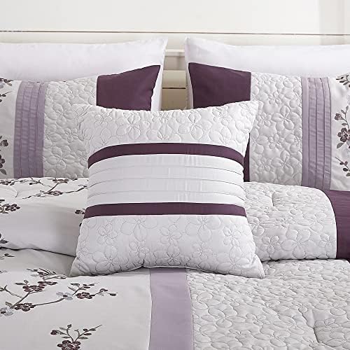 Chezmoi Collection Linnea 7-Piece Comforter Set Queen