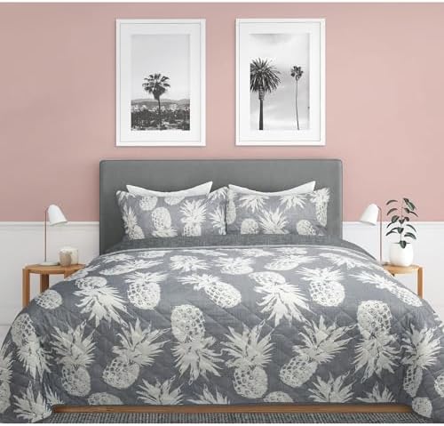 Safdie Co Quilt 3PC Set Double Queen Pineapples