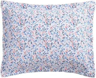 Laura Ashley Leona Flower Red Quilt Set FullQueen