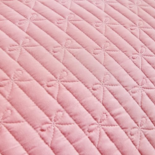 UOZZI Ruffled Quilt Bedding Set Queen 96x96