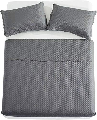 MOONLIGHT20015 Twin Quilt Set with Pillow Sham for All Seasons