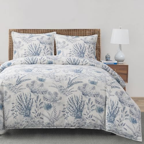 HiEnd Accents Oceania Coastal Comforter Set 3 Piece Super Queen