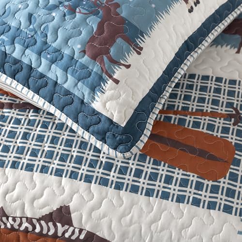 Soul Lane True North Fish Quilt Set - Twin
