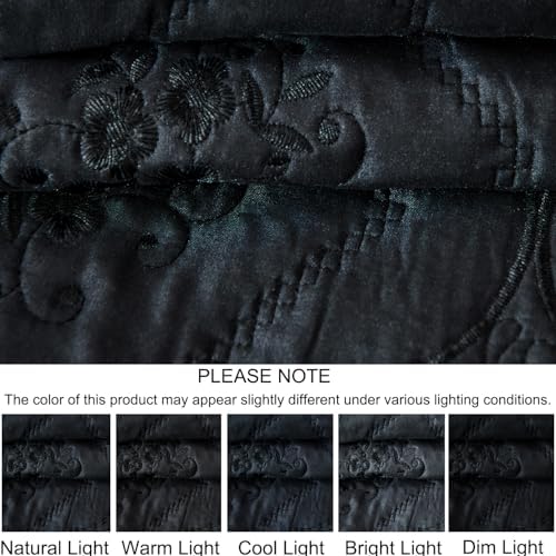 Cmfshape Floral Quilt Set 3 Piece Queen Bedding