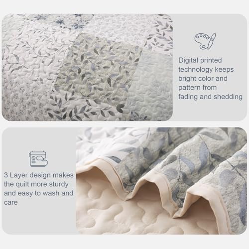 Exclusivo Mezcla Reversible Boho Quilt Set Twin Size