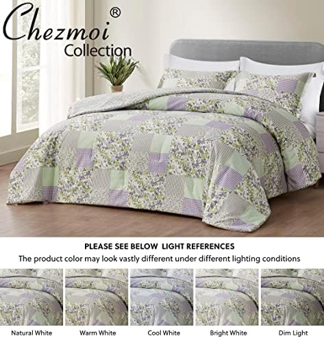 Chezmoi Collection Daisy 3-Piece Comforter Set