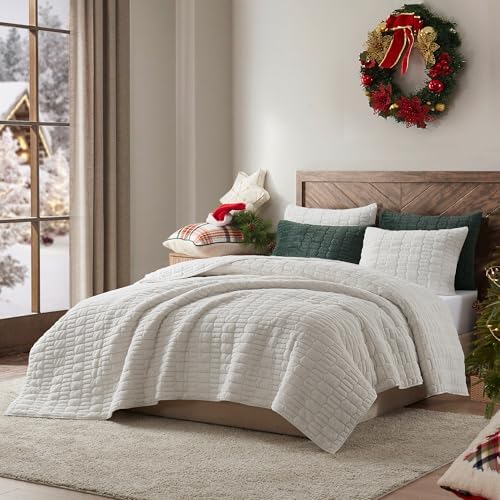 Wonderful Faux Fur Quilt Set Twin 2 Piece 1