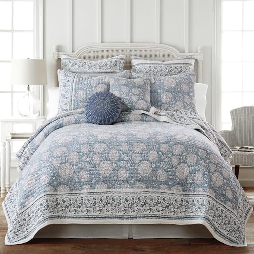 Levtex Home Adare Blue Quilt Set - Full Queen