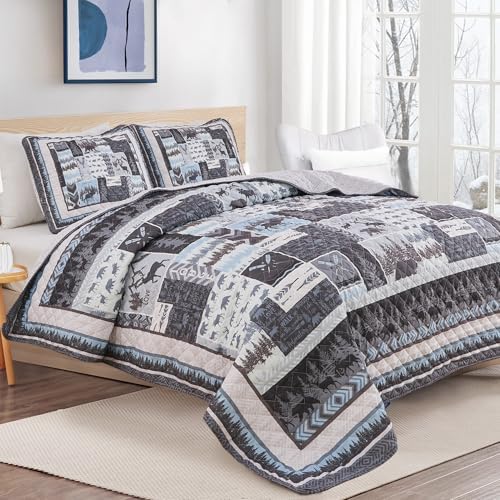 Market Place Rustic Quilt Set Twin Size