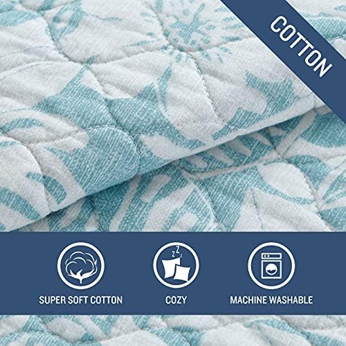 Tommy Bahama Quilt Set - Laguna Beach Aqua FullQueen