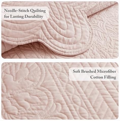 Madison Park Tuscany Quilt Set Damask Design Coverlet Bedspread 3 Piece