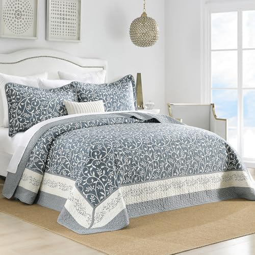 DDUOXIN Oversized King Bedspread 128x120 - 100 Cotton Reversible Set