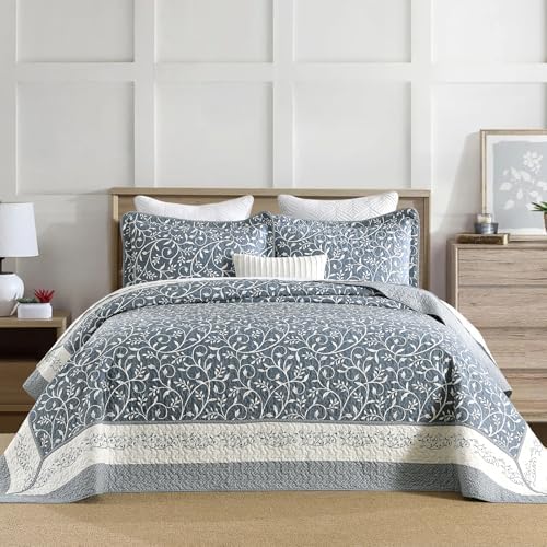 DDUOXIN Oversized King Bedspread 128x120 - 100 Cotton Reversible Set